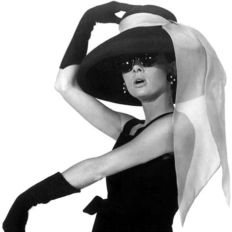 black audrey hepburn hat